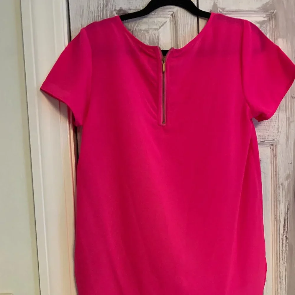 Bright Pink High-Low Blouse - Picture 3 of 3